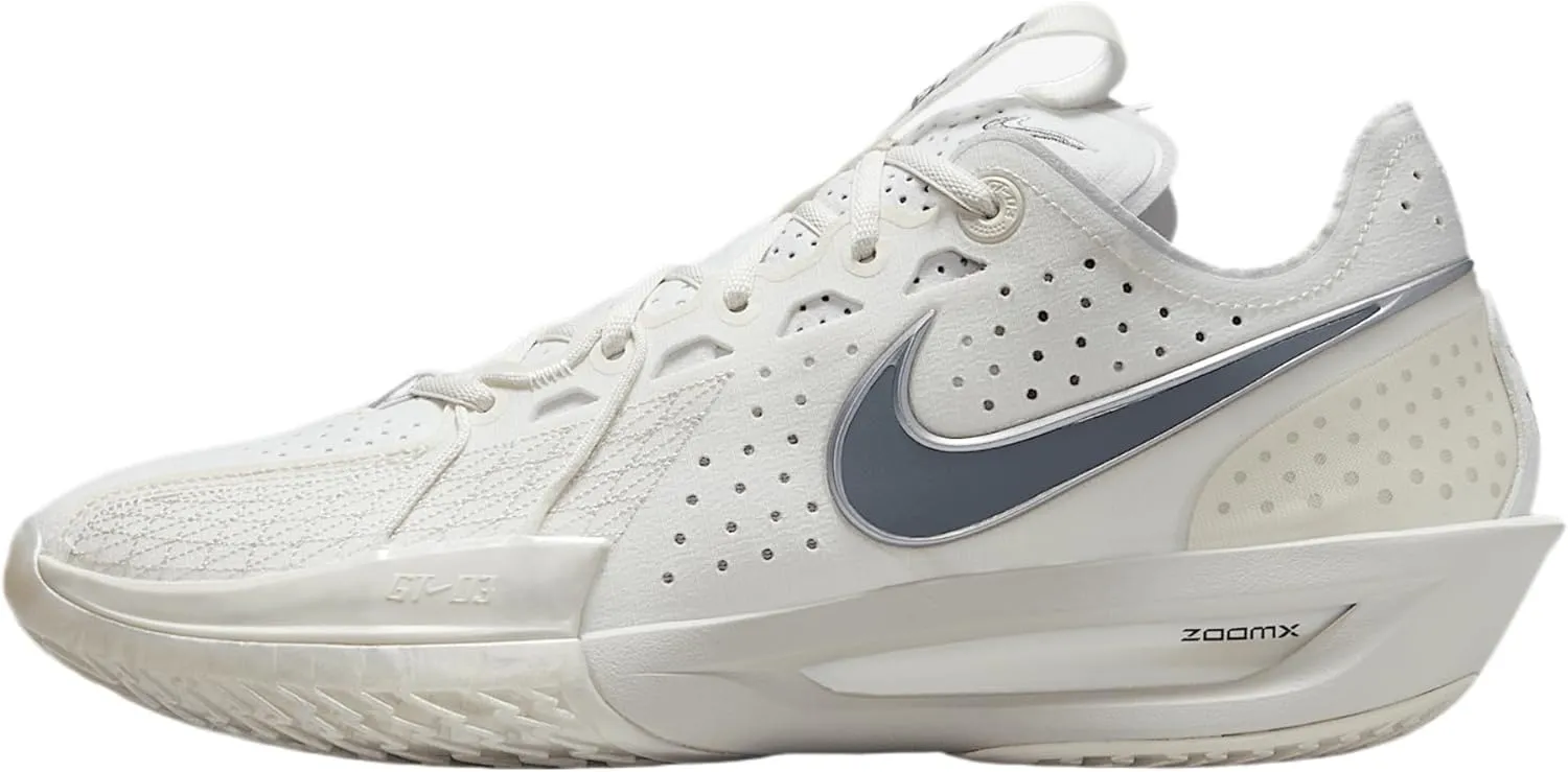 Nike G.T. Cut 3 Basketball Shoes (DV2913-106, Sail/Light Bone/Metallic Silver/Smoke Grey)