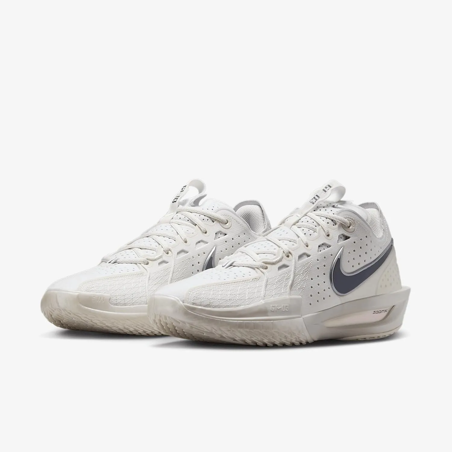 Nike G.T. Cut 3 Basketball Shoes (DV2913-106, Sail/Light Bone/Metallic Silver/Smoke Grey)