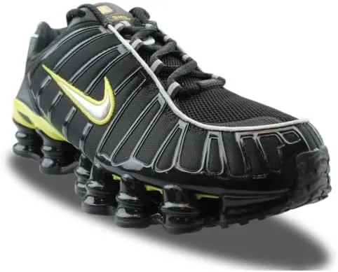 Nike Shox TL Men's Shoes (CN0151-002, Black/Dynamic Yellow/Metallic Silver)