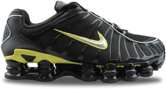 Nike Shox TL Men's Shoes (CN0151-002, Black/Dynamic Yellow/Metallic Silver)
