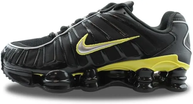 Nike Shox TL Men's Shoes (CN0151-002, Black/Dynamic Yellow/Metallic Silver)