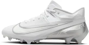 Nike Vapor Edge Elite 360 2 Men's Football Cleats (DA5457-101,White/Metallic Silver-Pure Platinum) Size 10.5