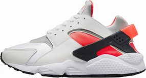 Nike Air Huarache Men's Shoes (DX4259-100, White/Metallic Silver-Infrared 23-Black) Size 4