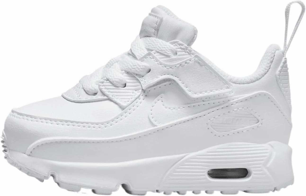 Nike Air Max 90 EasyOn Baby/Toddler Shoes (HF6359-102, Shown: White/Metallic Silver/White) Size 2