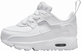 Nike Air Max 90 EasyOn Baby/Toddler Shoes (HF6359-102, Shown: White/Metallic Silver/White) Size 2