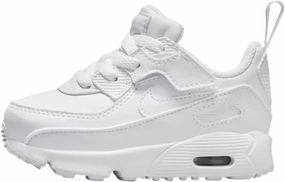 Nike Air Max 90 EasyOn Baby/Toddler Shoes (HF6359-102, Shown: White/Metallic Silver/White) Size 5