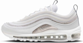 Nike Air Max 97 Women's Shoes (FQ8889-100, White/Platinum Tint/Metallic Silver/) Size 6.5