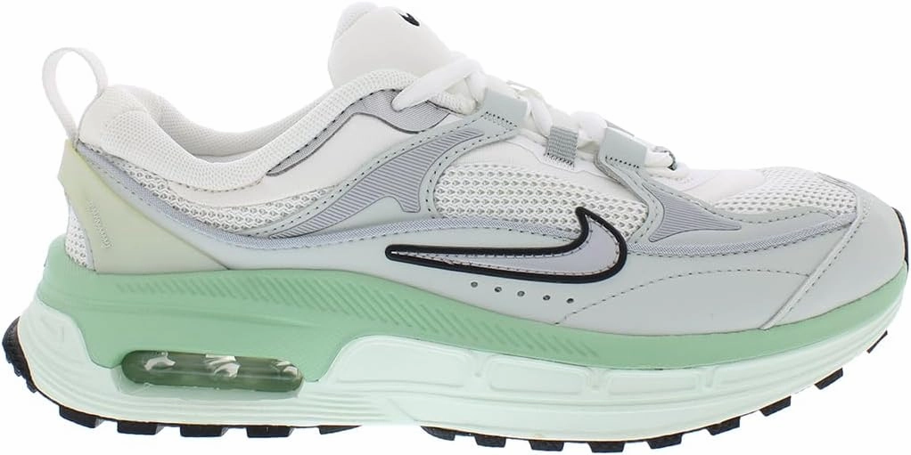 Nike Air Max Bliss Womens Shoes Size 10, Color: White/Grey/Green-White