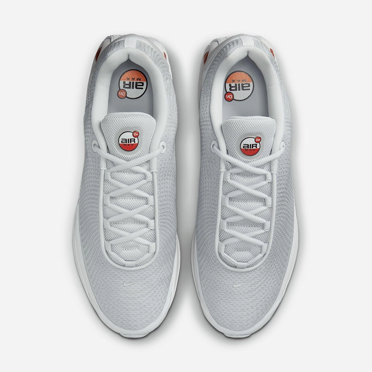 Nike Air Max Dn Shoes (DV3337-018, Pure Platinum/Wolf Grey/Metallic Silver/University Red)