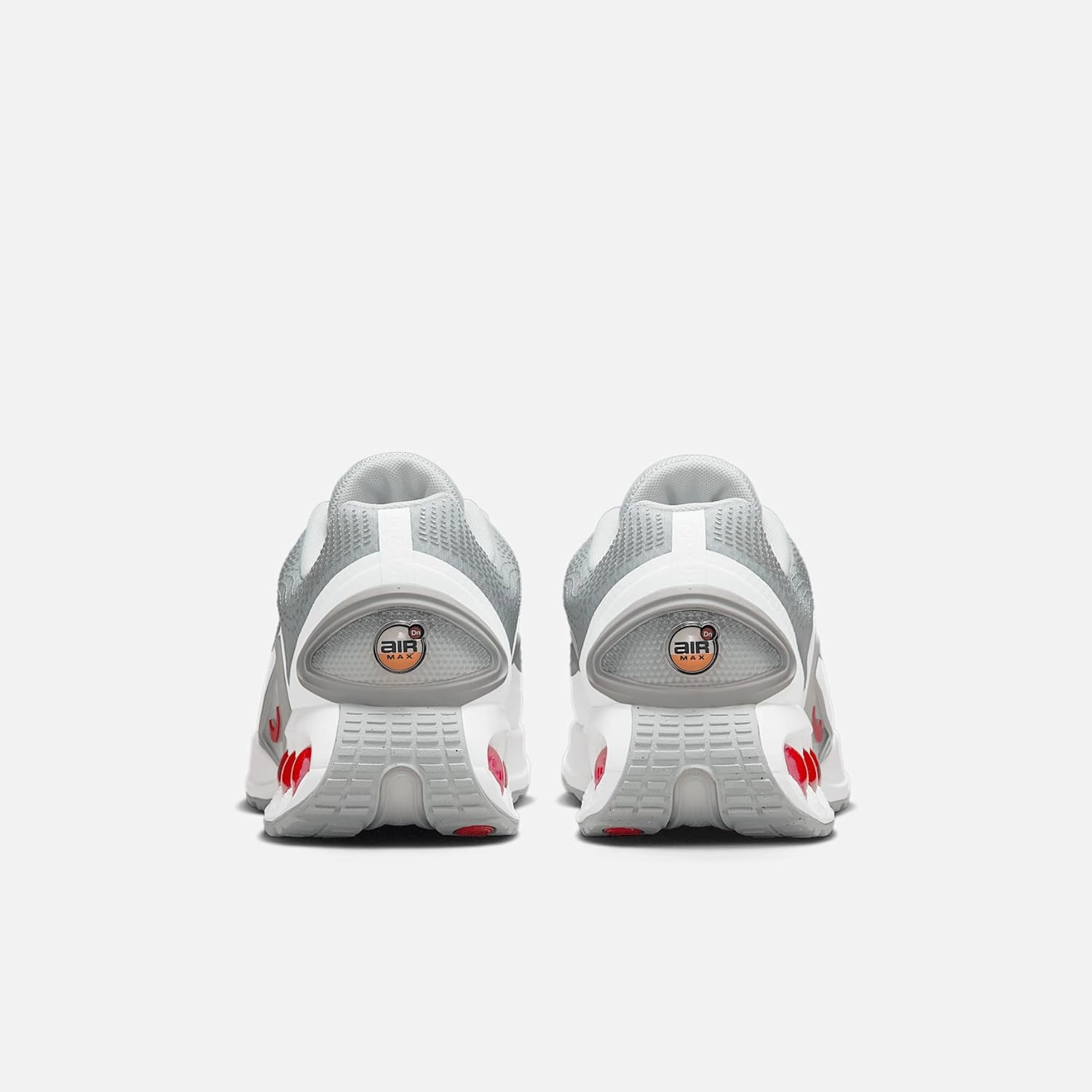 Nike Air Max Dn Shoes (DV3337-018, Pure Platinum/Wolf Grey/Metallic Silver/University Red)