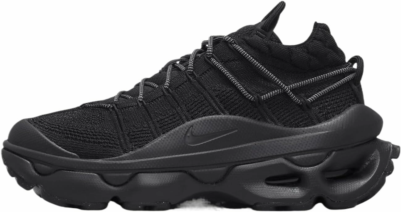 Nike Air Max Flyknit Venture Women's Shoes (FD2110-005, Black/Black/Metallic Silver) Size 11.5