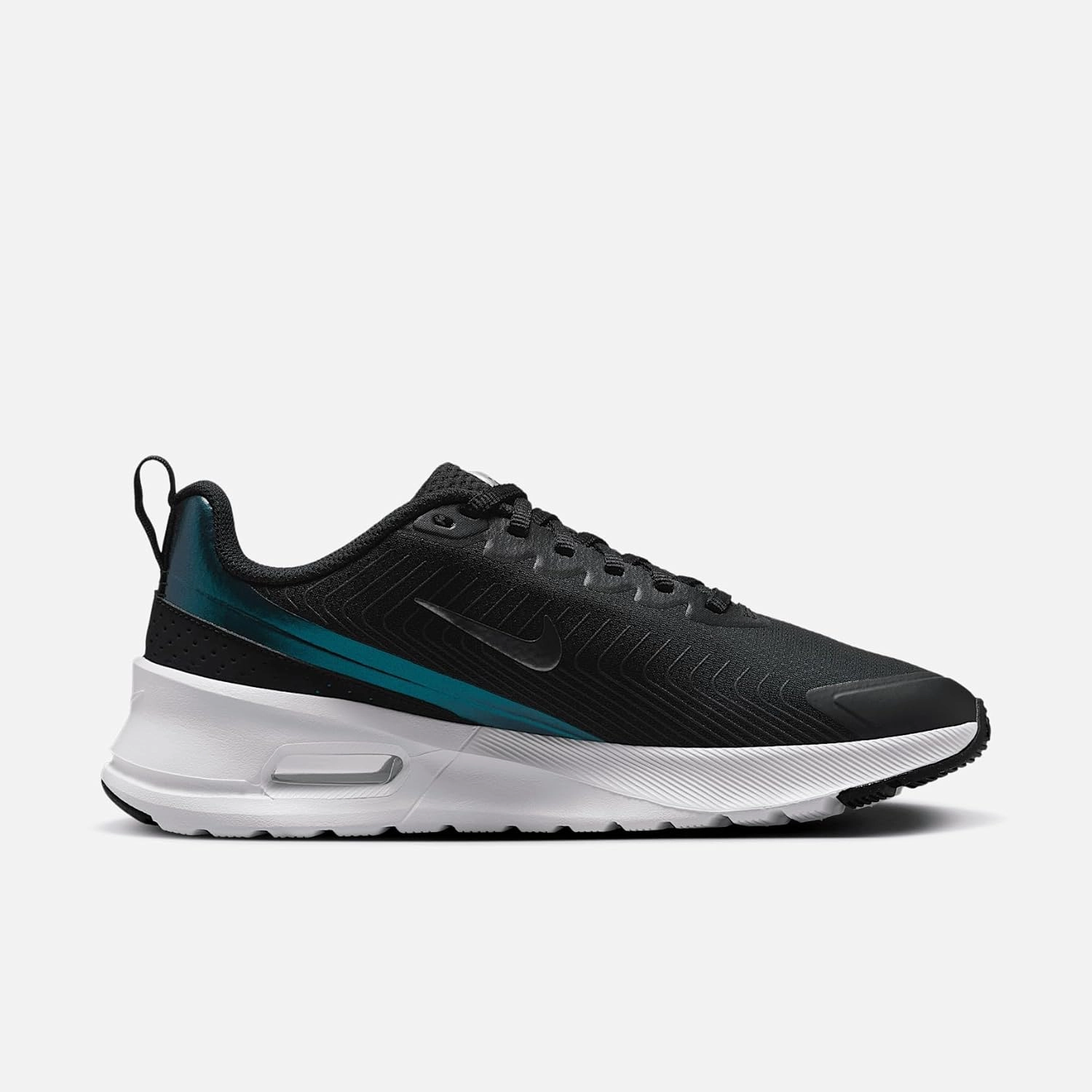 Nike Air Max Nuaxis Women's Shoes (HF1233-003, Black/White/Metallic Silver/Metallic Dark Grey)