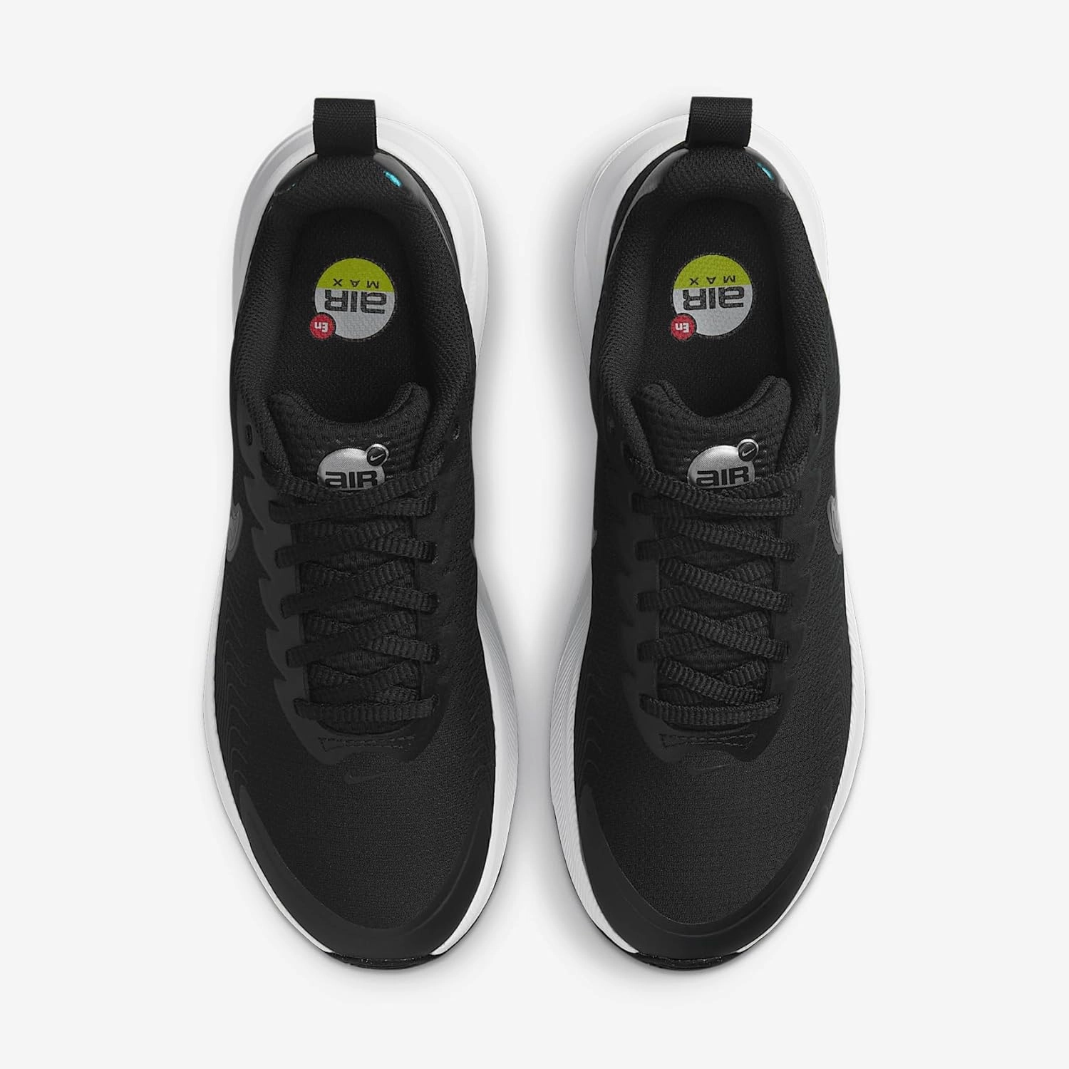 Nike Air Max Nuaxis Women's Shoes (HF1233-003, Black/White/Metallic Silver/Metallic Dark Grey)