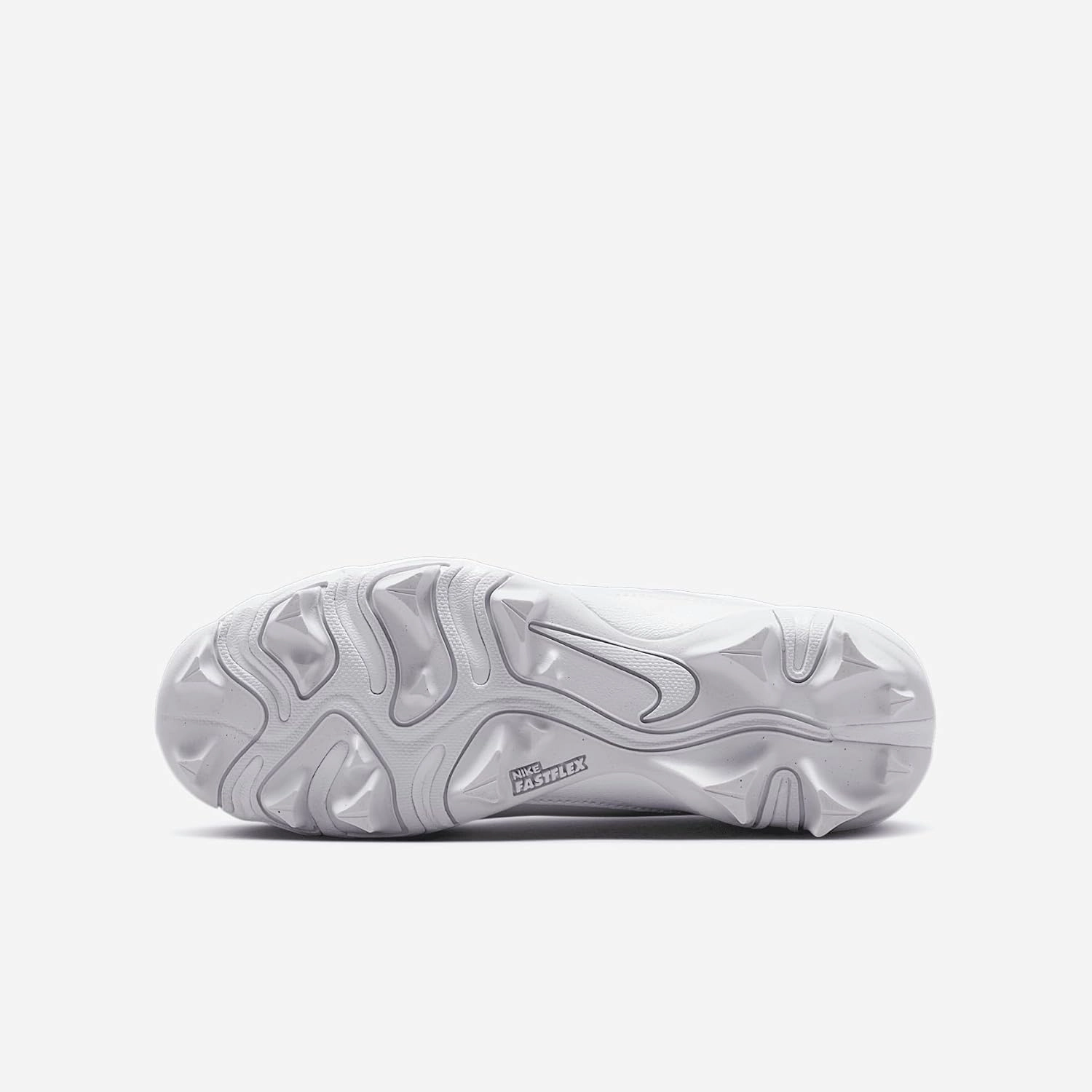 Nike Alpha Menace 4 Shark Big Kids' Football Cleats (FQ4012-101, White/Metallic Silver)