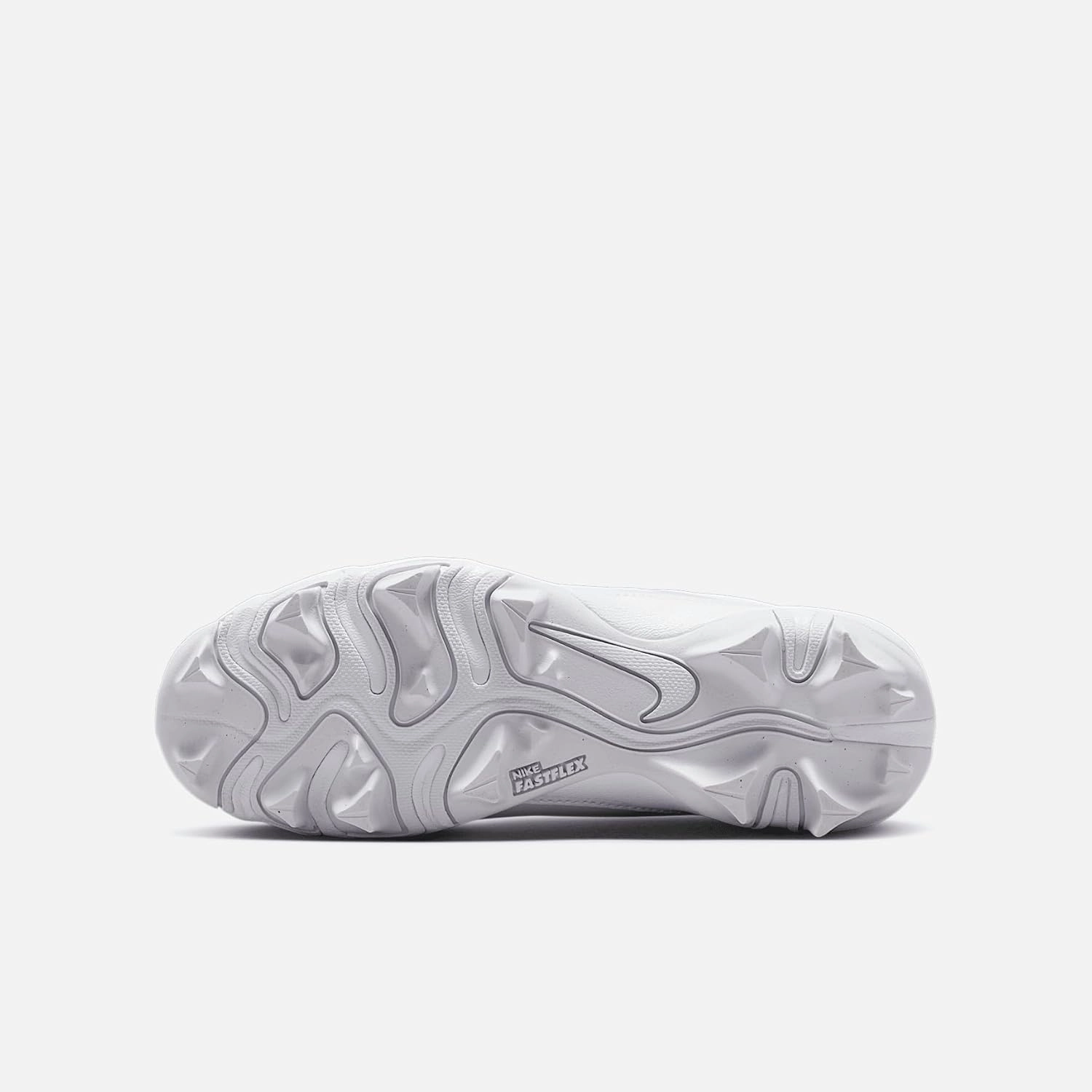 Nike Alpha Menace 4 Shark Big Kids' Football Cleats (FQ4012-101, White/Metallic Silver)