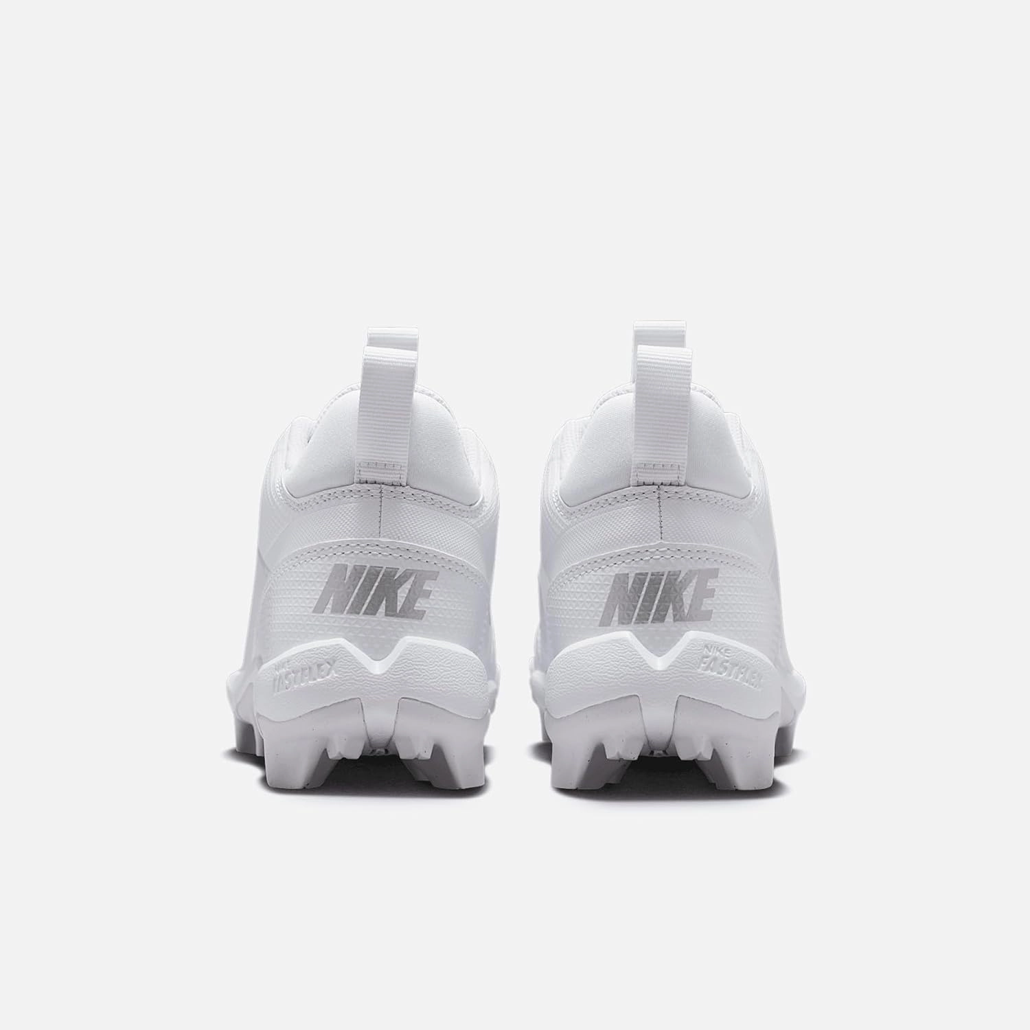 Nike Alpha Menace 4 Shark Big Kids' Football Cleats (FQ4012-101, White/Metallic Silver)