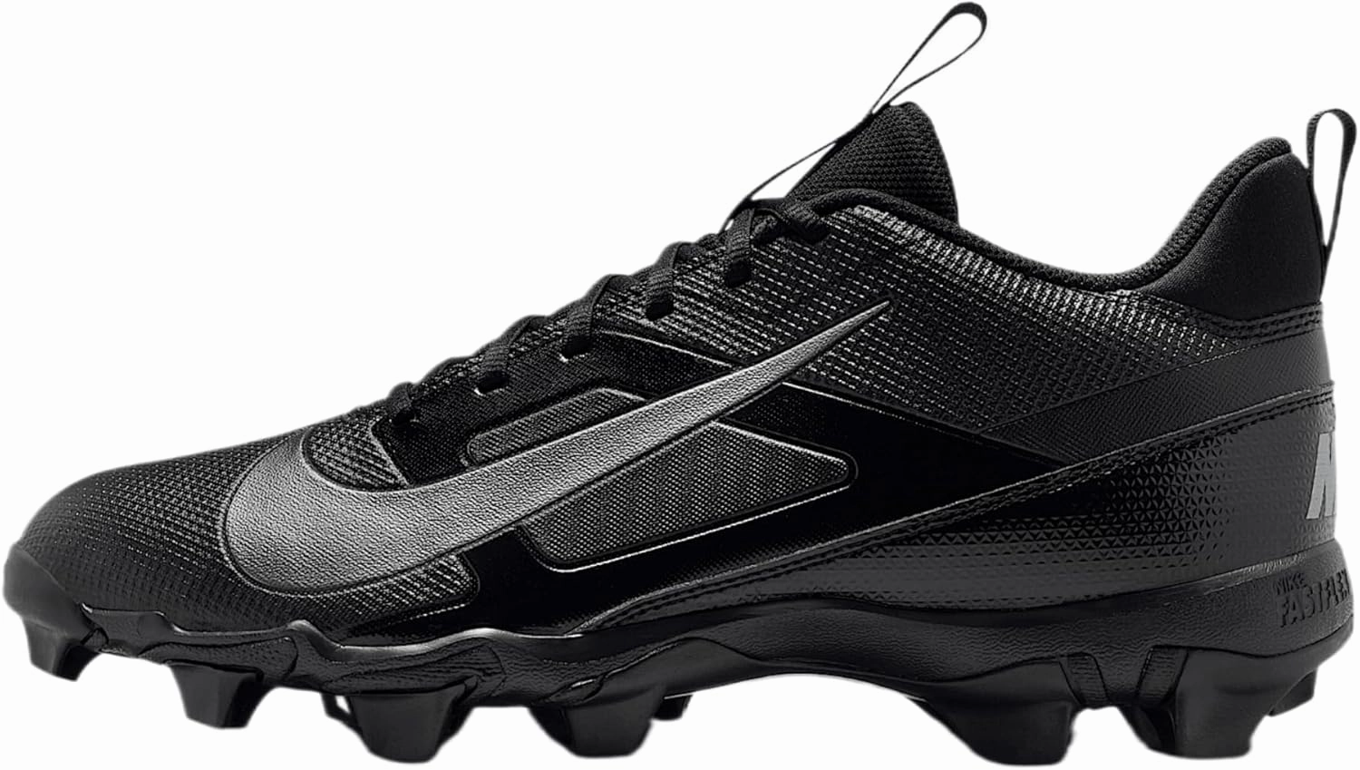 Nike Alpha Menace 4 Shark Football Cleats (FN0028-002, Black/Metallic Silver)