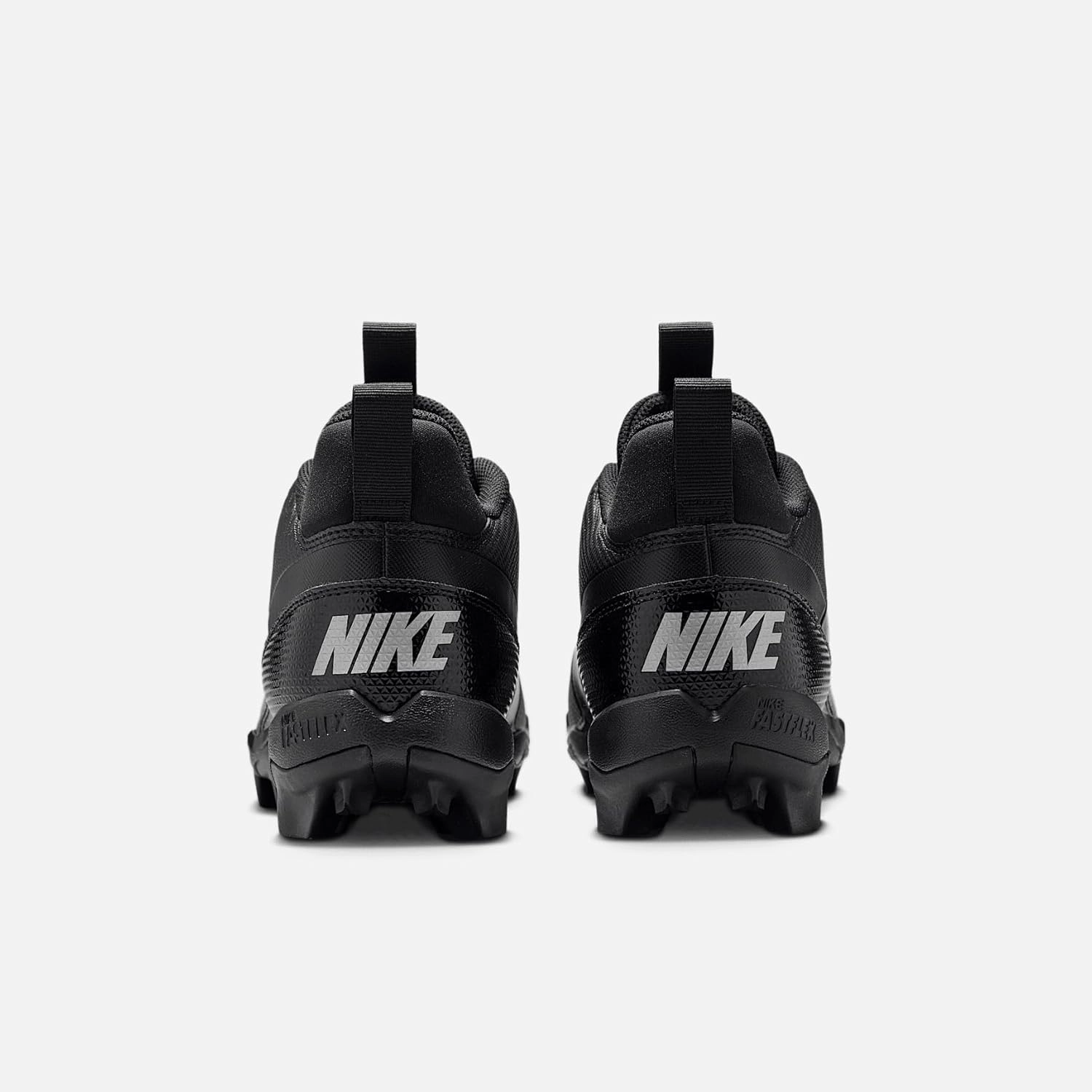 Nike Alpha Menace 4 Shark Football Cleats (FN0028-002, Black/Metallic Silver)