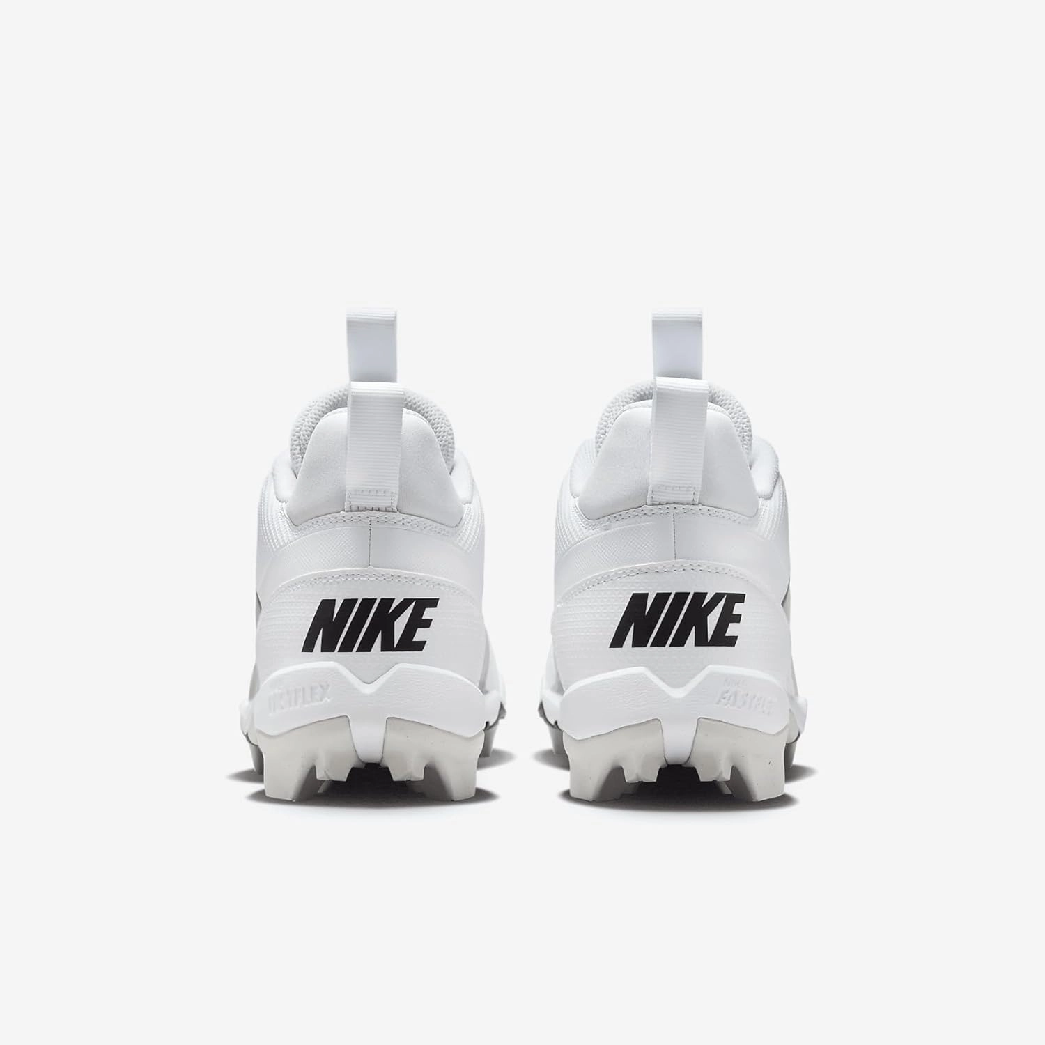 Nike Alpha Menace 4 Shark Football Cleats (FN0028-100, White/Metallic Silver/Photon Dust/Black)