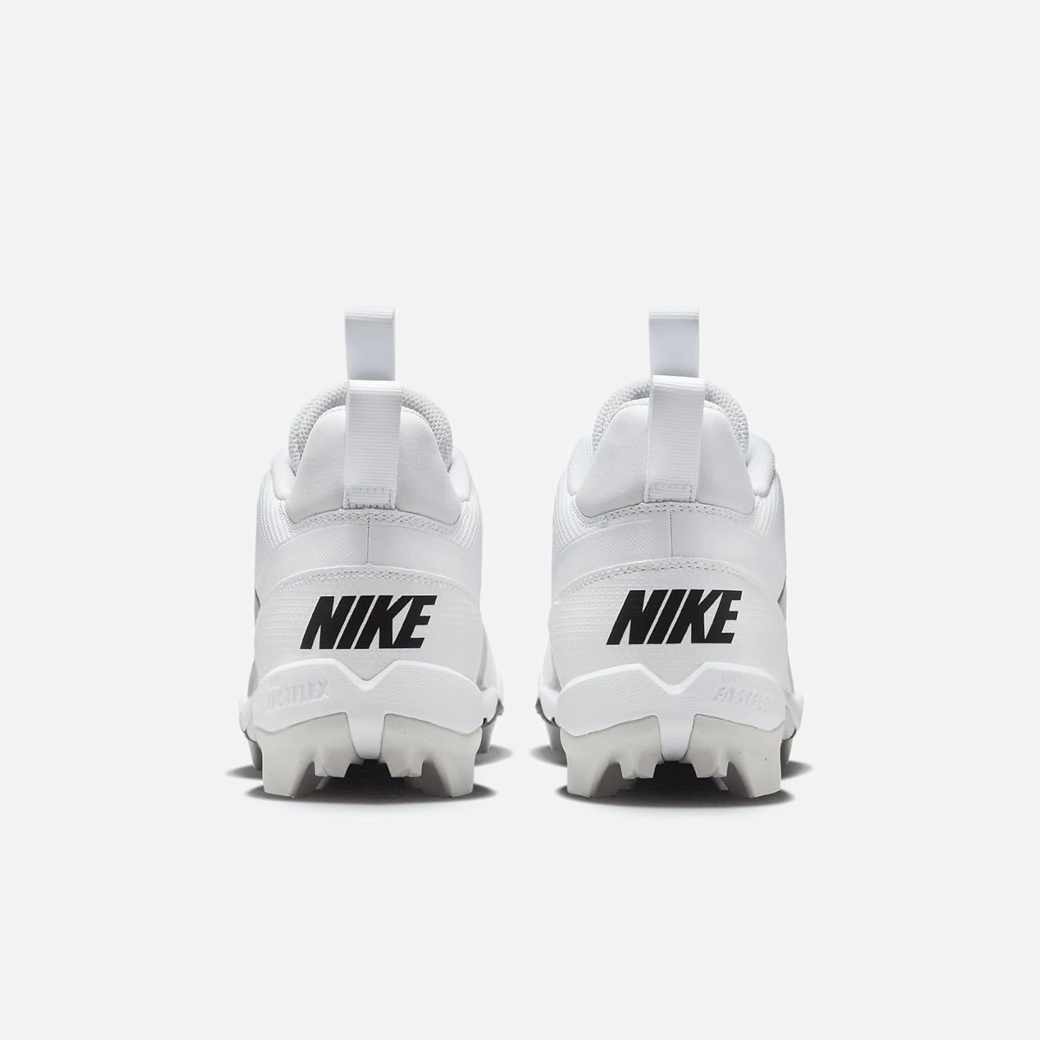 Nike Alpha Menace 4 Shark Football Cleats (FN0028-100, White/Metallic Silver/Photon Dust/Black)
