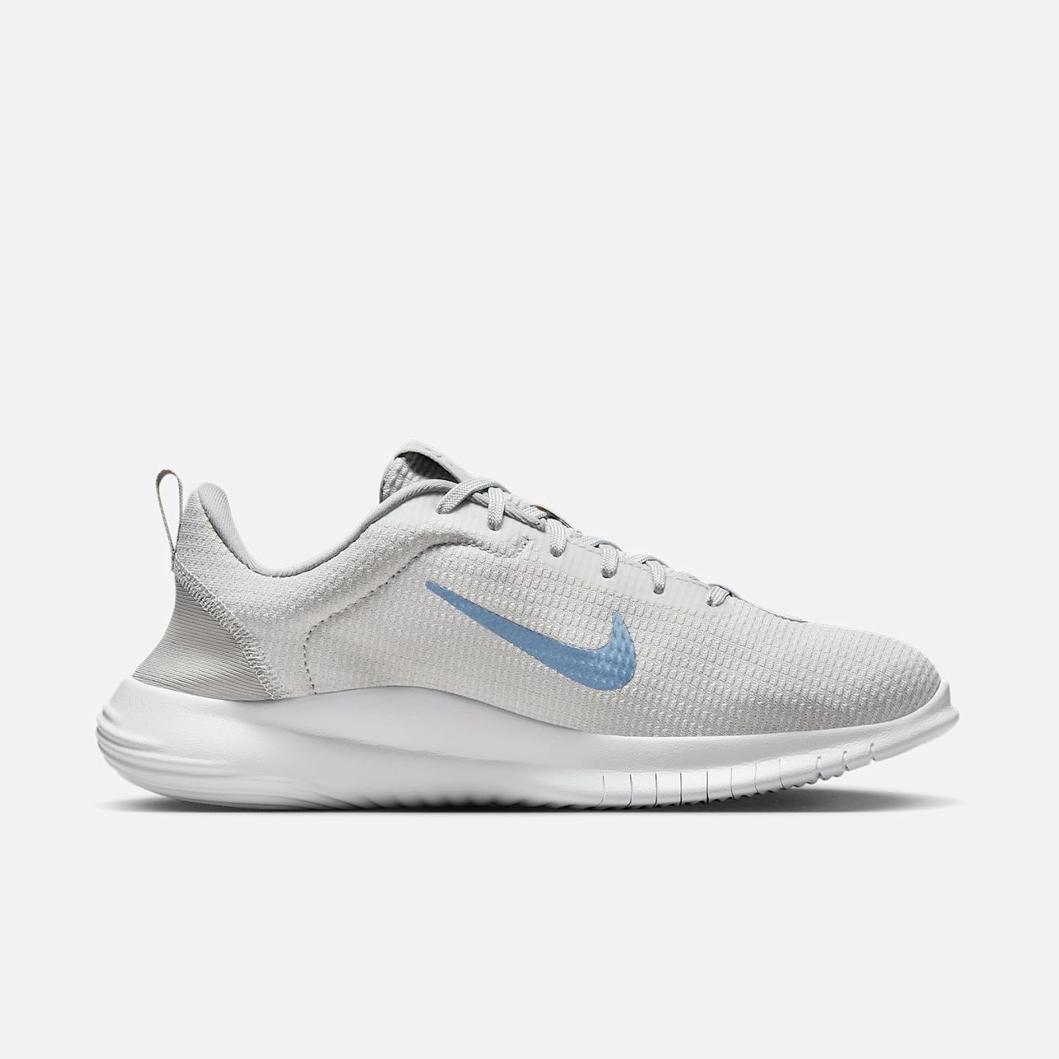 Nike Flex Experience Run 12 Women's Road Running Shoes (Extra Wide) (FZ4674-007, Photon Dust/Light Smoke Grey/White/Metallic Silver)