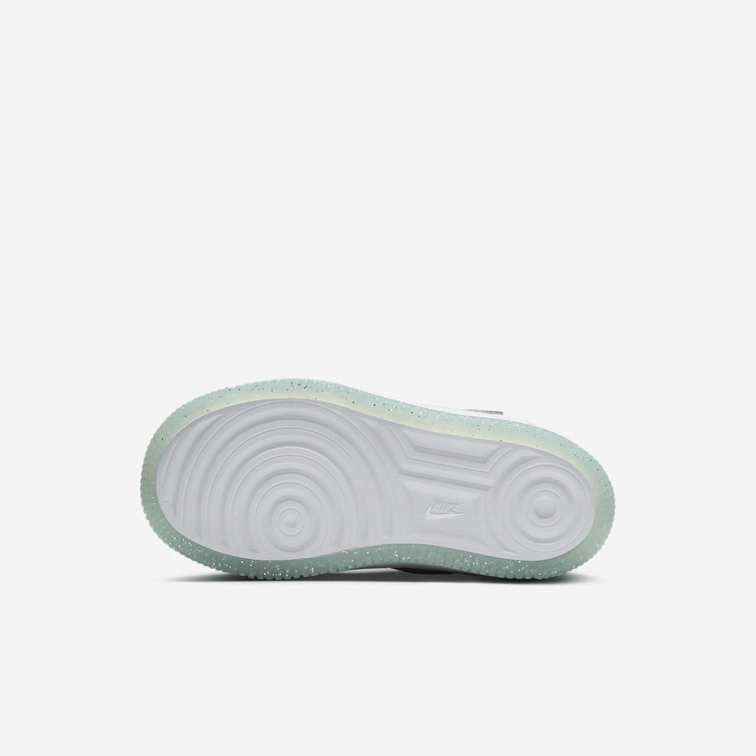 Nike Force 1 Low EasyOn Little Kids' Shoes (HQ3251-043, Pure Platinum/Glacier Blue/White/Metallic Silver)