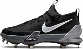 Nike Force Zoom Trout 9 Elite Baseball Cleats (FB2906-003, Black/Anthracite/White/Metallic Silver) Size 8.5