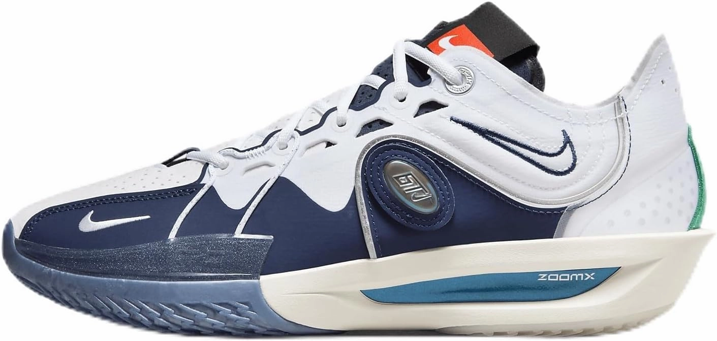 Nike G.T. Cut 3 ASW Basketball Shoes (FZ4645-100, White/Metallic Silver/Sail/Midnight Navy) Size 8.5