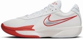 Nike G.T. Cut Academy Men's Basketball Shoes (FB2599-101, Summit White/Picante RED/Football Grey/Metallic Silver) Size 11.5