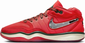 Nike G.T. Hustle 2 Men's Basketball Shoes (DJ9405-601, Track Red/Mystic Red/Fir/Metallic Silver) Size 3.5