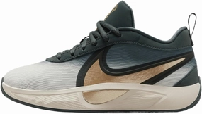 Nike Giannis Freak 6 Big Kids' Basketball Shoes (FZ7305-300, Vintage Green/Pale Ivory/Metallic Gold)