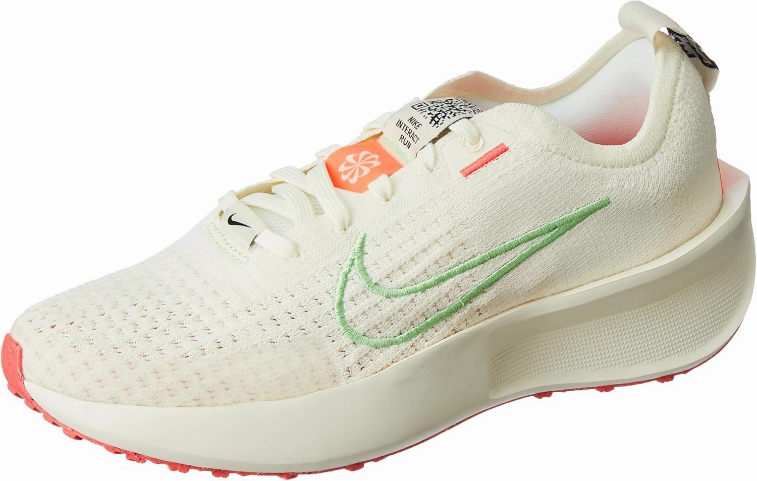 Nike Interact Run - Women's (FD2292-106, Green/Pink/Beige)