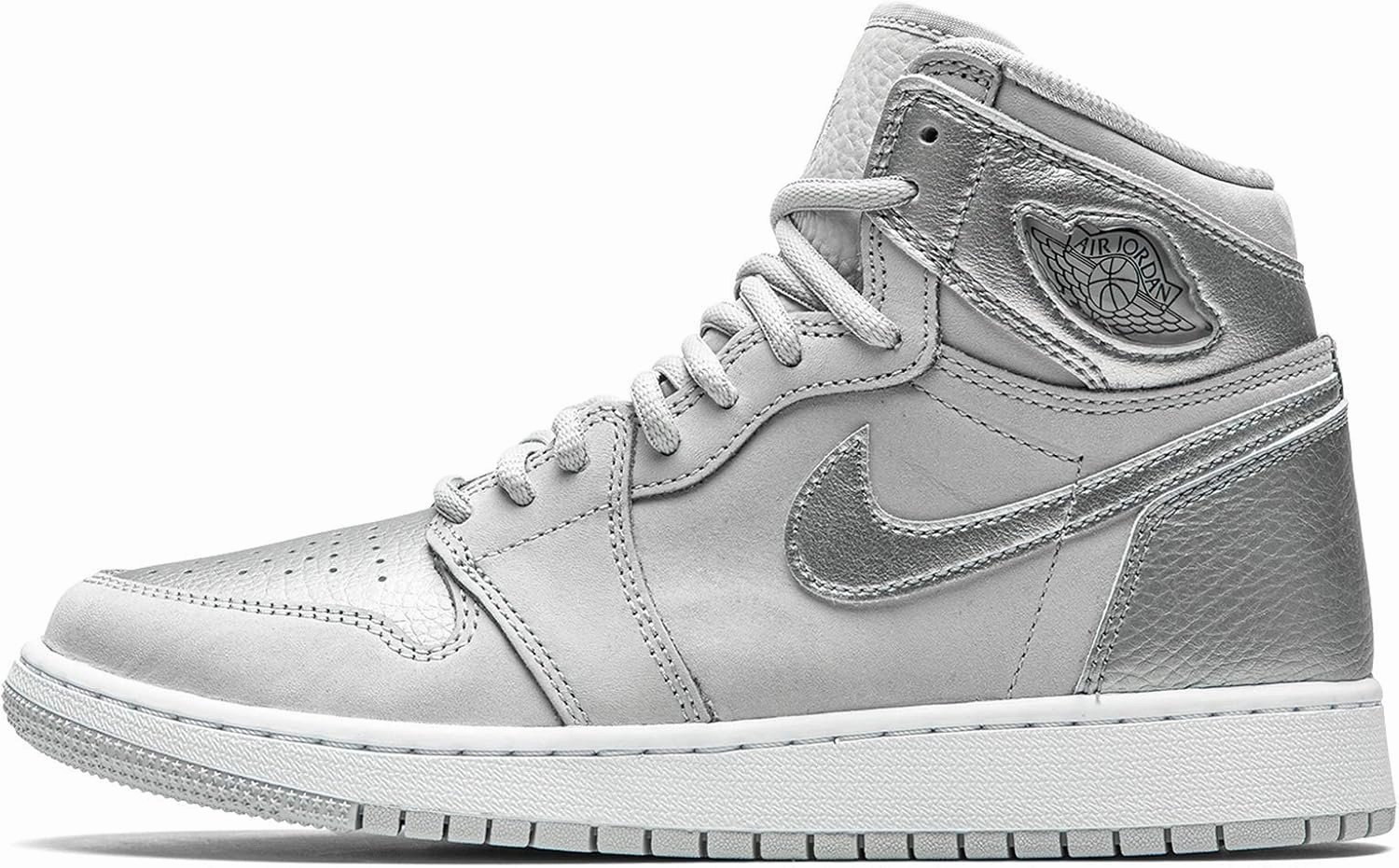 Nike Jordan Youth Air 1 High OG GS 575441 029 Co.JP - Metallic Silver - Size 6Y