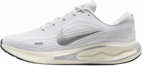 Nike Journey Run Women's Road Running Shoes (FJ7765-104, White/Platinum Tint/Coconut Milk/Metallic Silver) Size 8