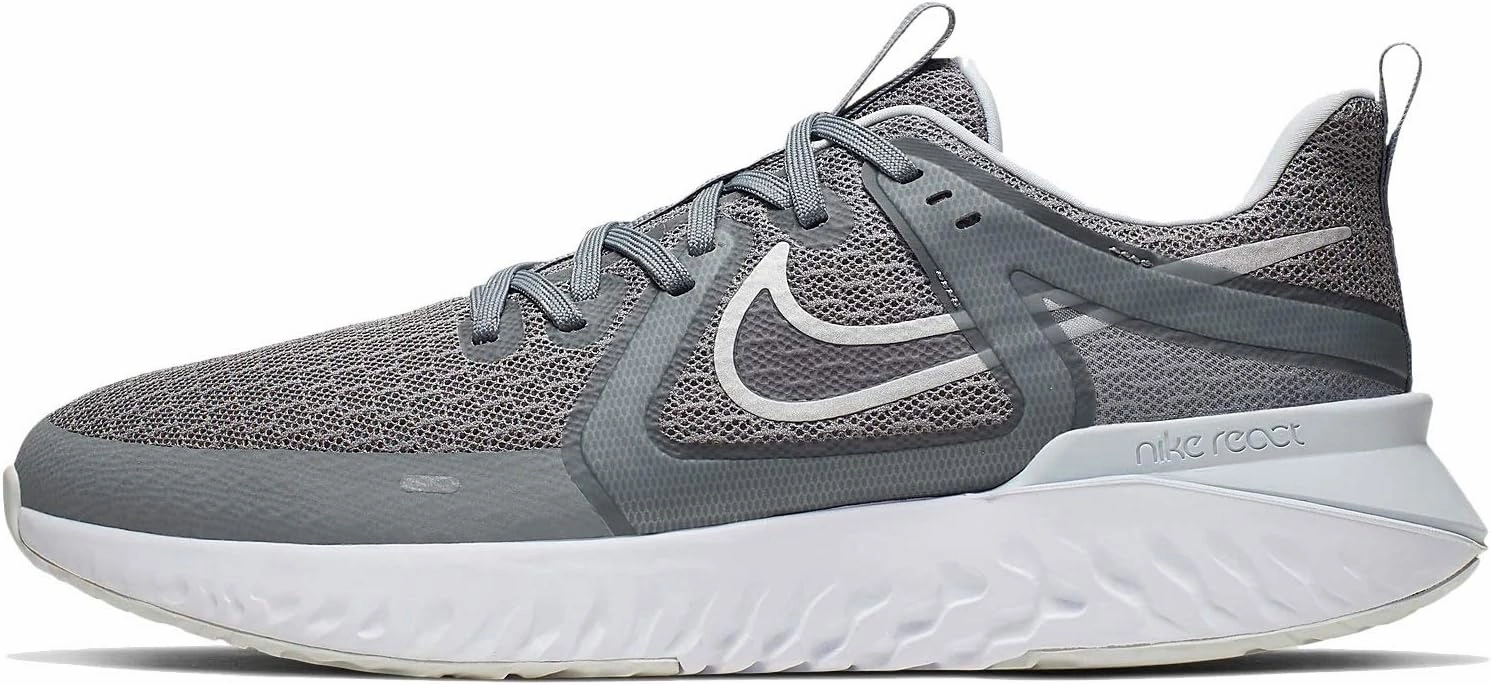 Nike Legend React 2 Mens At1368-003, Cool Grey/Metallic Silver-anthracite, 12