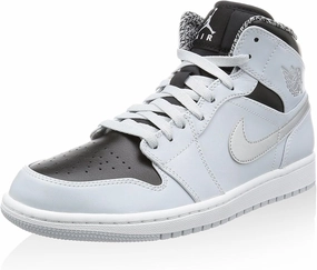Nike Men's High-Top Sneakers Basketball Shoe, Grey Pure Platinum White Metallic Silver 032, 9.5 US