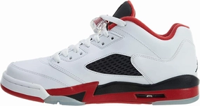 Nike Mens Air Jordan 5 Retro Metallic Silver White/Black-Metallic Silver Leather Basketball