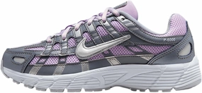 Nike P-6000 Big Kids' Shoes (HV5064-500, Doll/Smoke Grey/Metallic Silver/White)