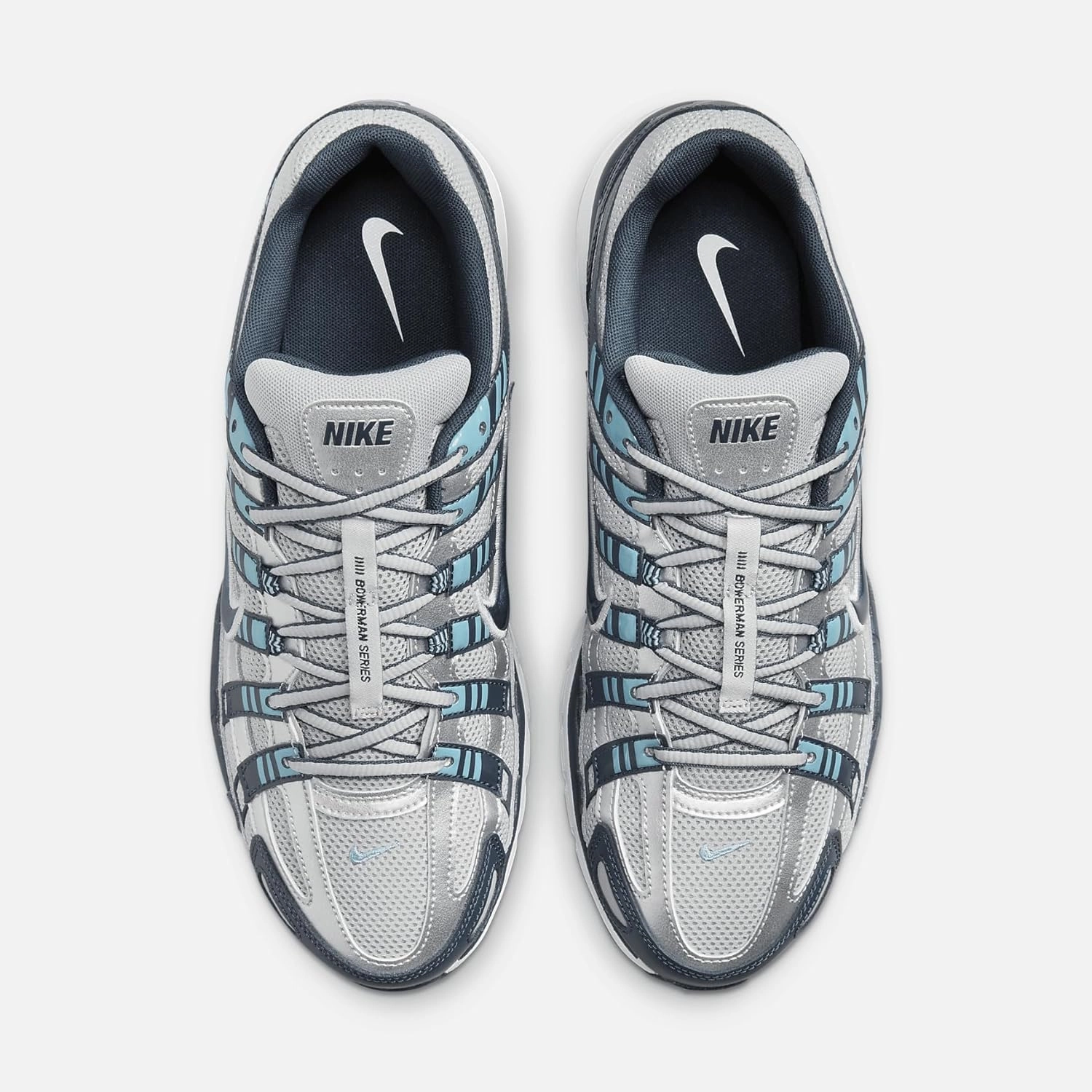 Nike P-6000 Men's Shoes (CD6404-402, Armory Navy/Flat Silver/White/Metallic Silver)