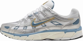 Nike P-6000 Shoes (HJ7246-100, White/Metallic Silver/Pale Ivory) Size 10.5