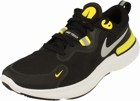 Nike React Miler Mens Running Trainers CW1777 Sneakers Shoes (UK 6 US 7 EU 40, Black Metallic Silver 009)