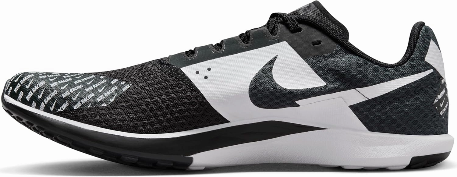 Nike Rival Waffle 6 Road and Cross-Country Racing Shoes (DX7998-100, White/Black-Pure Platinum)