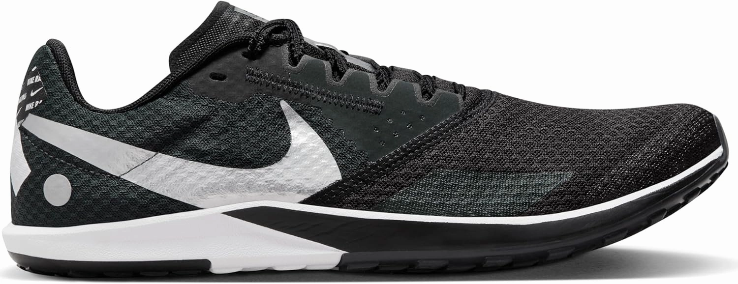 Nike Rival Waffle 6 Road and Cross-Country Racing Shoes (DX7998-100, White/Black-Pure Platinum)