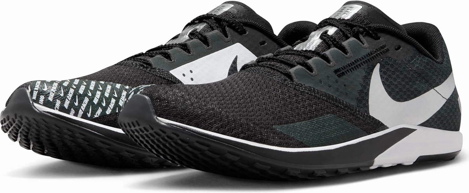 Nike Rival Waffle 6 Road and Cross-Country Racing Shoes (DX7998-100, White/Black-Pure Platinum)