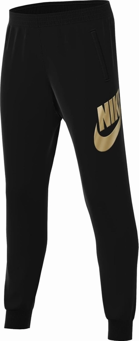 Nike Sportswear Club Fleece Big Kids' Joggers (HQ0981-010, Black/Metallic Gold)