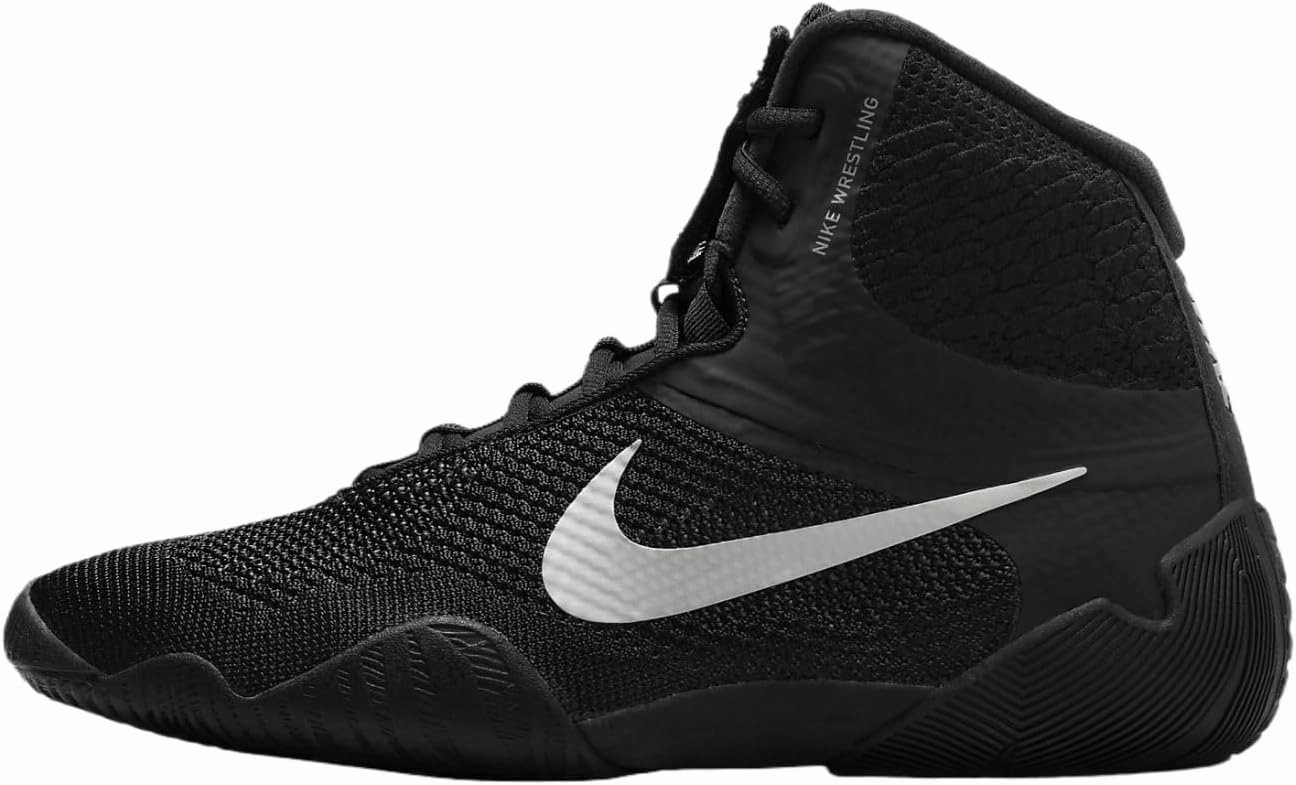 Nike Tawa Men's Wrestling Shoes (CI2952-001, Black/Black/Metallic Silver) Size 13