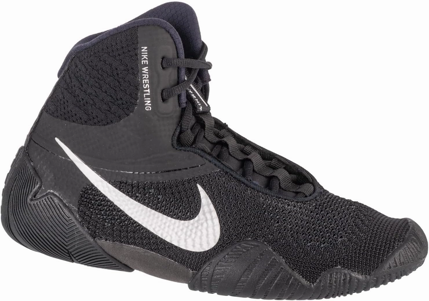 Nike Tawa Men's Wrestling Shoes (CI2952-001, Black/Black/Metallic Silver) Size 8.5