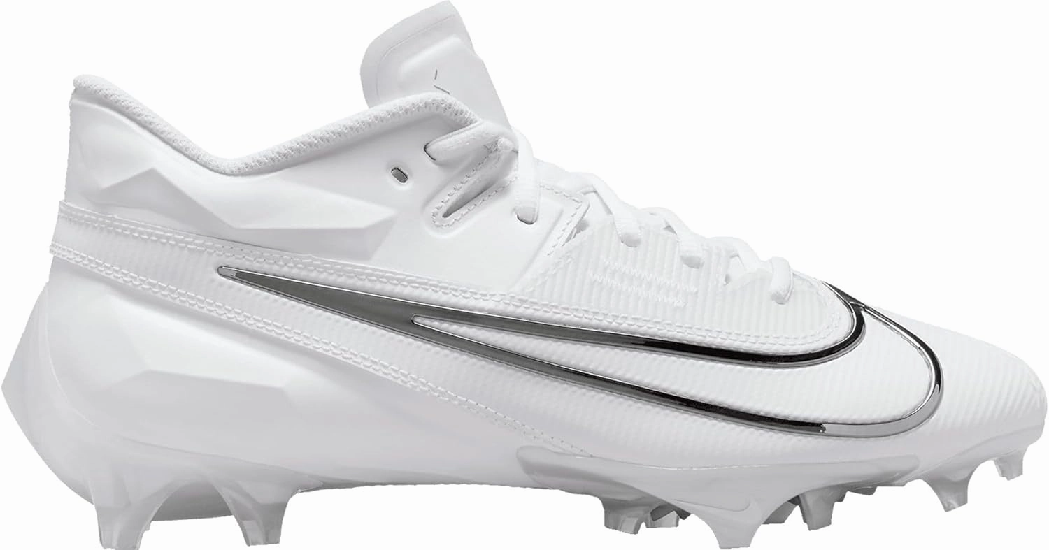 Nike Vapor Edge Elite 360 2 DA5457-100 White-Pure Platinum-Metallic Silver Men's Football Cleats 9 US