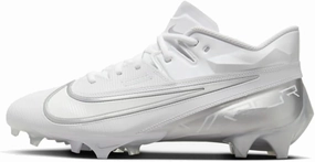 Nike Vapor Edge Elite 360 2 Men's Football Cleats (DA5457-101,White/Metallic Silver-Pure Platinum) Size 10