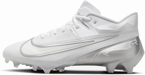 Nike Vapor Edge Elite 360 2 Men's Football Cleats (DA5457-101,White/Metallic Silver-Pure Platinum) Size 14
